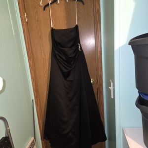 David's Bridal Classic Black Dress
